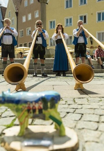 Event picture Alphorn blowing with the "Alpen-Hörner" alphorn blowers